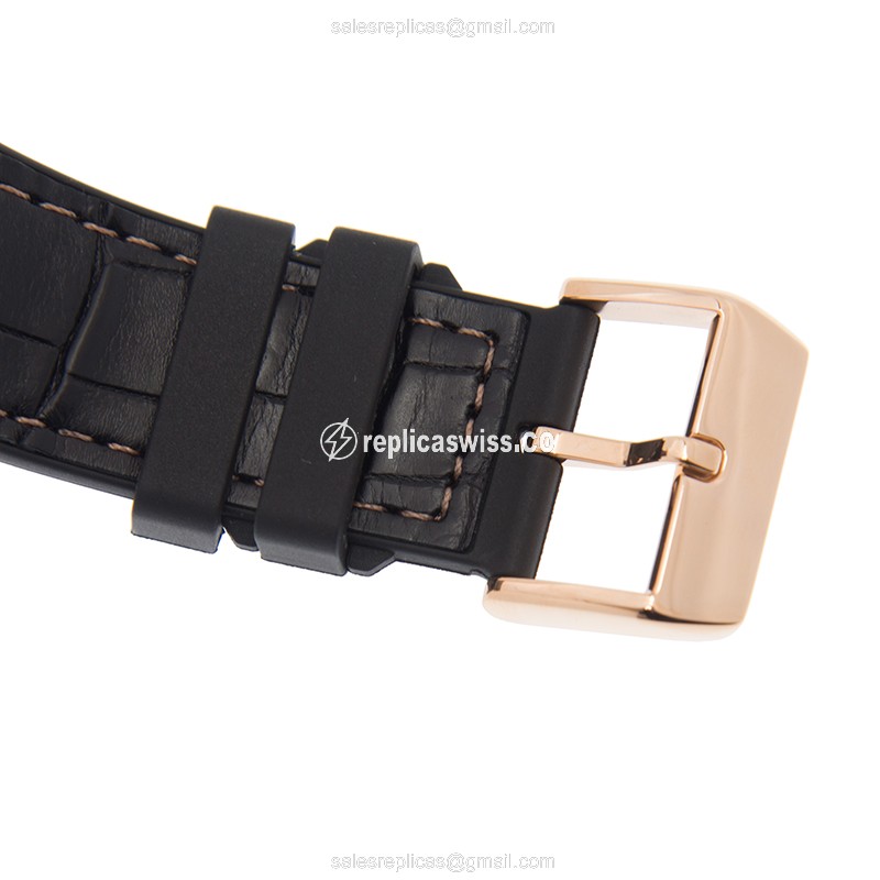 Franck Muller V45 SC DT Dragon King - 18kt Rose Gold - Automatic - Black Dial - Leather Strap - View 4