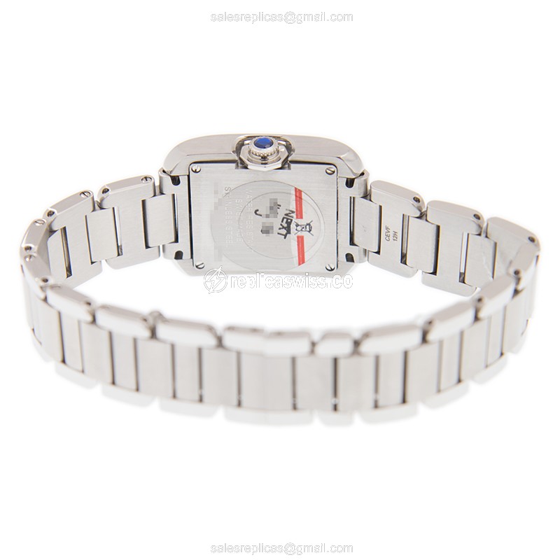 Cartier W4TA0003 Replica - Quartz - Stainless Steel Case - White Dial - Silver Strap - View 4
