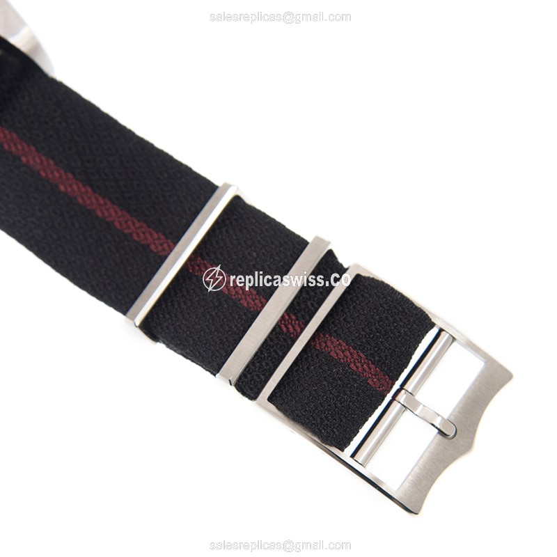 Heritage Black Bay Tudor Replica - Automatic - Black - Steel Case - Black Canvas Strap - View 4