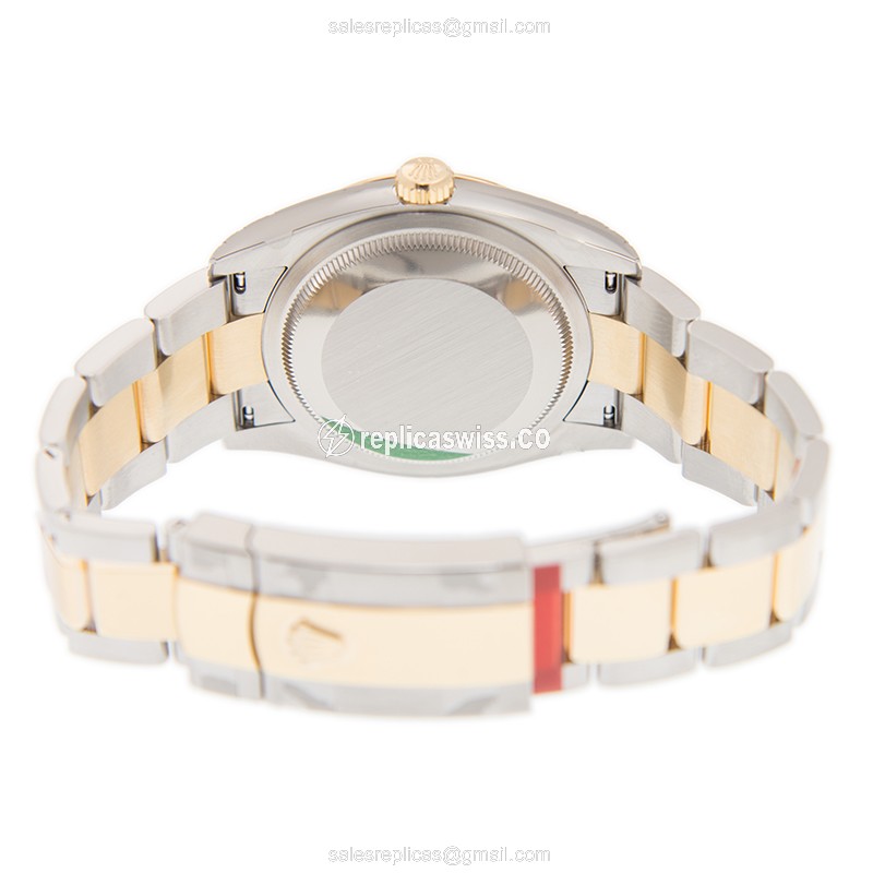 Rolex Datejust Replica - 18kt Gold Case | Automatic | Silver Dial | Gold Strap - View 4