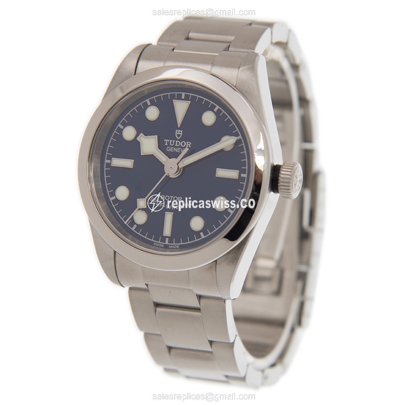 Tudor Heritage Ranger Replica - Automatic - Steel Case - Blue Dial - Silver Strap - View 3