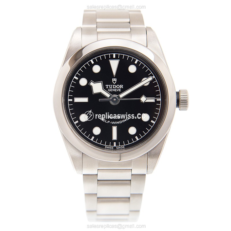 Tudor Heritage Ranger Replica - Automatic - Black Dial - Silver Steel - View 2