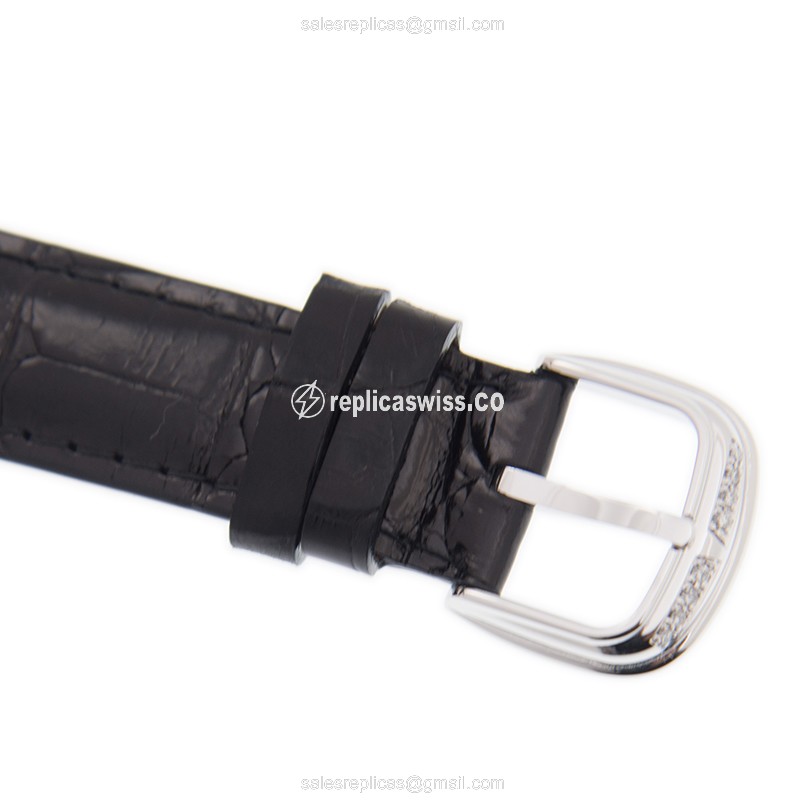 Franck Muller 2852 QZ COL DRM D 1R CD8 Quartz - Diamond Case - White Dial - Black Alligator Strap - View 4