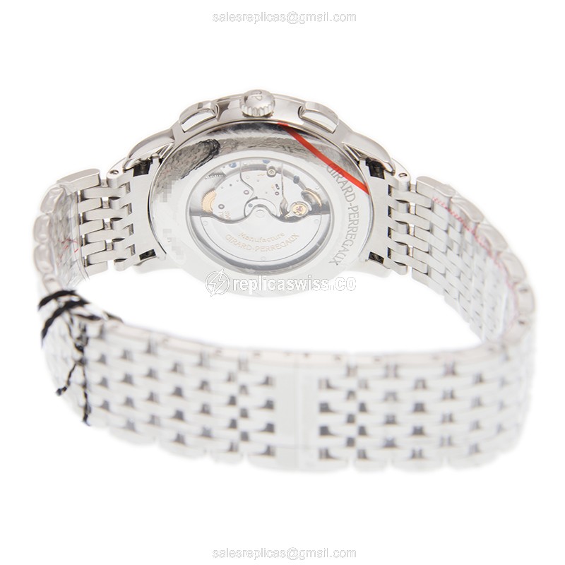 Girard Perregaux 1966 Replica - Automatic - Silver Steel Case - Sapphire Crystal - Silver Band - View 4