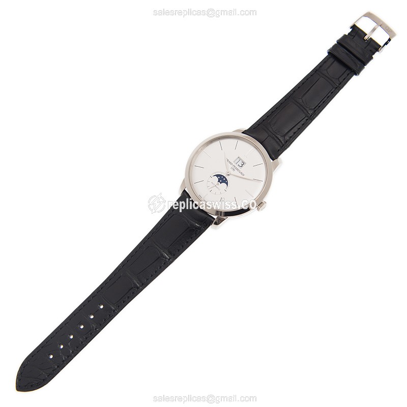Girard Perregaux 1966 Replica - Automatic - 18kt White Gold - Silver Dial - Black Alligator Strap - View 2