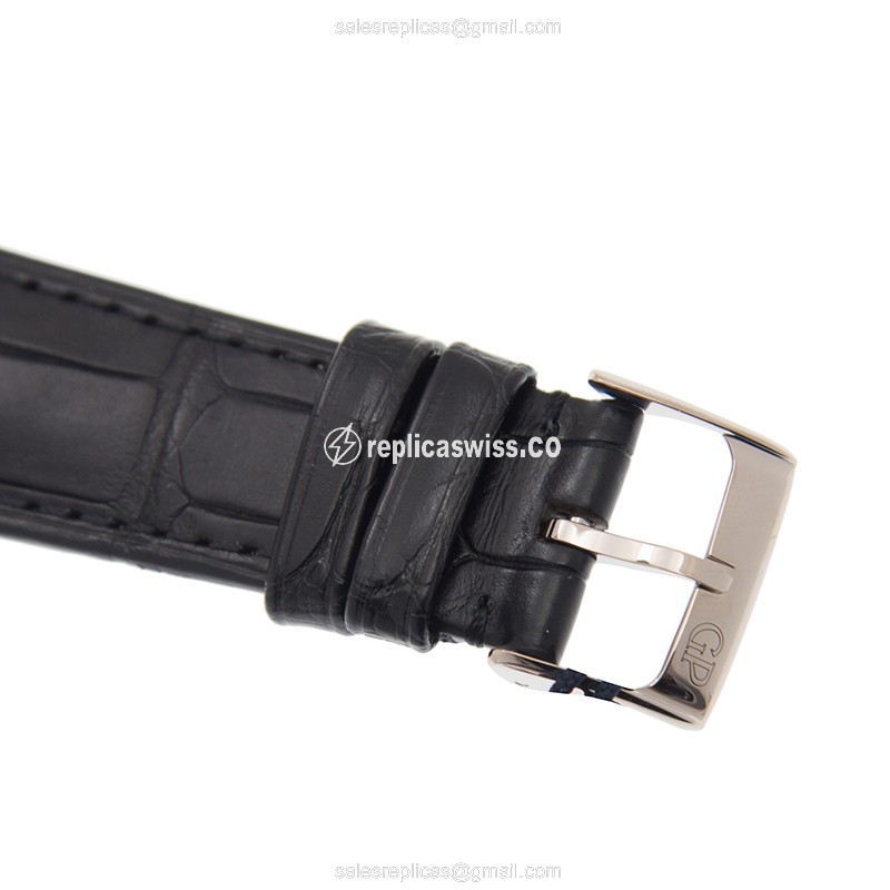 Girard Perregaux 1966 Replica - Automatic - 18kt White Gold - Silver Dial - Black Alligator Strap - View 4