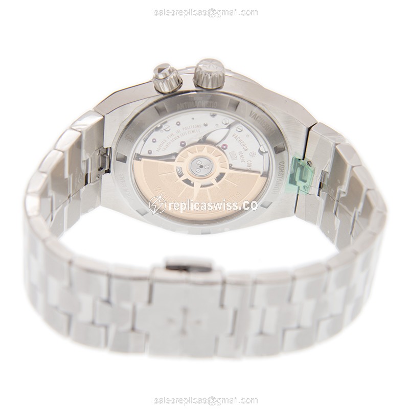 Vacheron Constantin 7900V/110A-B334 Replica - Automatic - Steel - Blue Dial - Silver Steel Strap - View 4