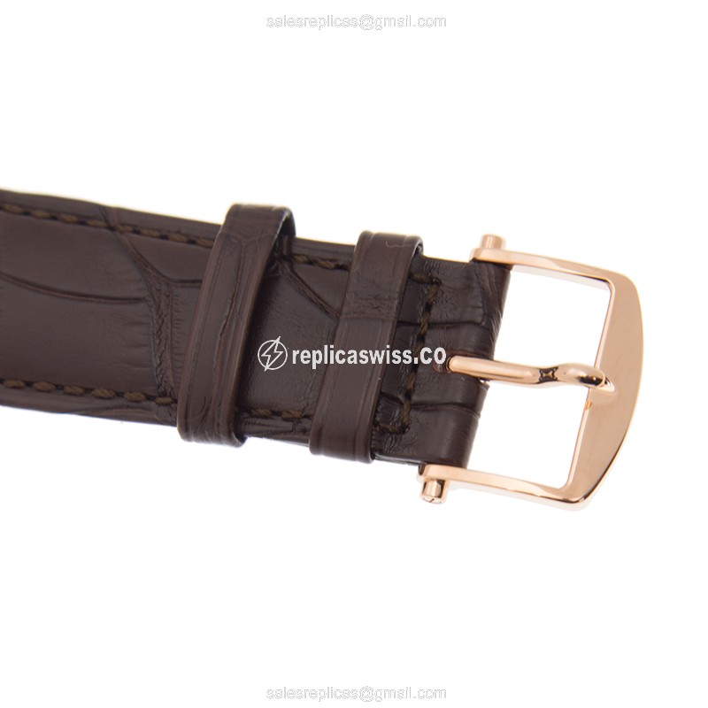 Breguet 7147BR/29/9WU Classic - Automatic 18kt Rose Gold - White Dial, Brown Alligator Buckle - View 4