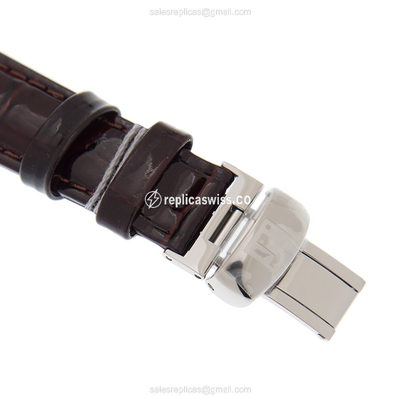 Rolex T-SPORT Quartz - White Dial - Brown Leather - Automatic - 16mm Clasp - View 4