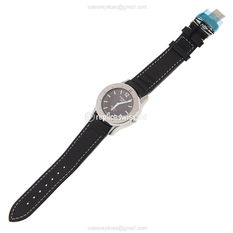 Tissot T40.1.426.51 Replica - Quartz - Black Steel Case - Leather Black Strap - View 2
