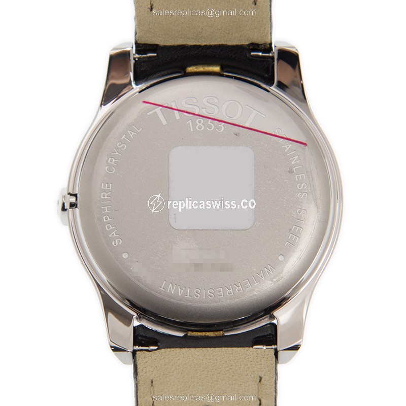 Tissot T40.1.426.51 Replica - Quartz - Black Steel Case - Leather Black Strap - View 3