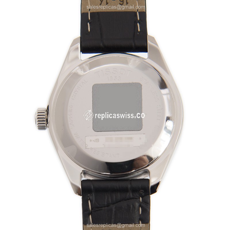 Tissot T-CLASSIC Quartz - Black Dial - Leather Strap - Buckle Clasp - View 3