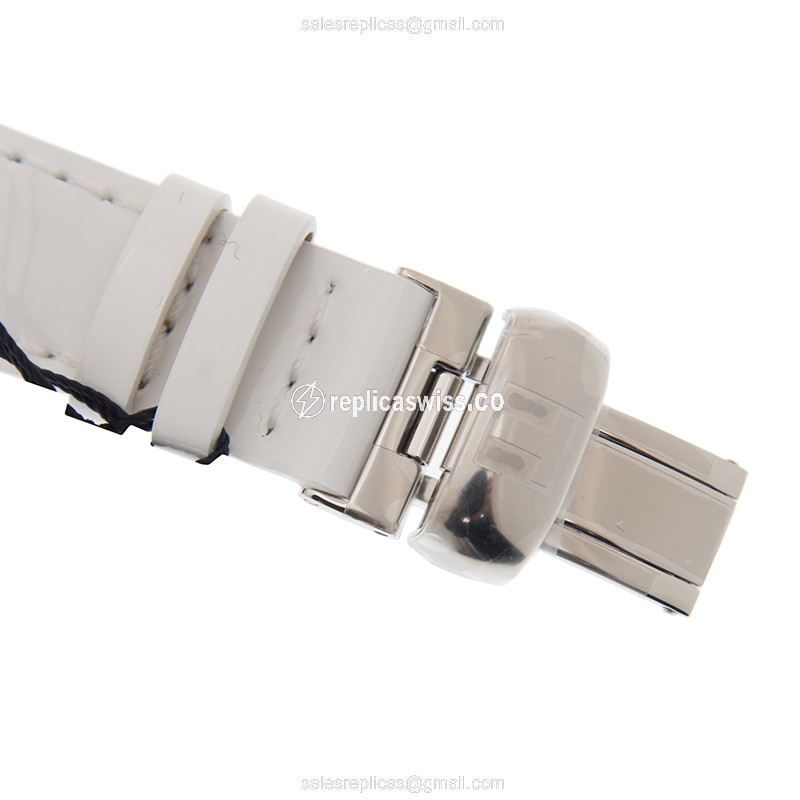 Rolex T-SPORT Quartz - White Dial - Leather Strap - Stainless Steel Case - Clasp - View 4