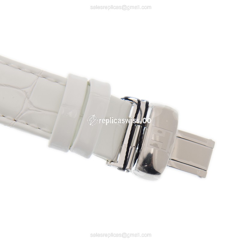 Tissot T-CLASSIC Quartz - Steel Case - White Dial - Leather Strap - View 4