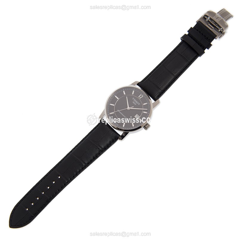 Tissot T-Classic Replica Watch Titanium Automatic Black Dial - View 2