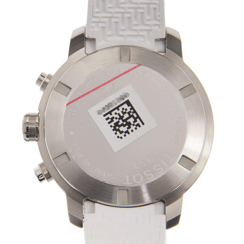 Tissot T-SPORT Quartz - White Dial - Leather Strap - Buckle Clasp - View 3