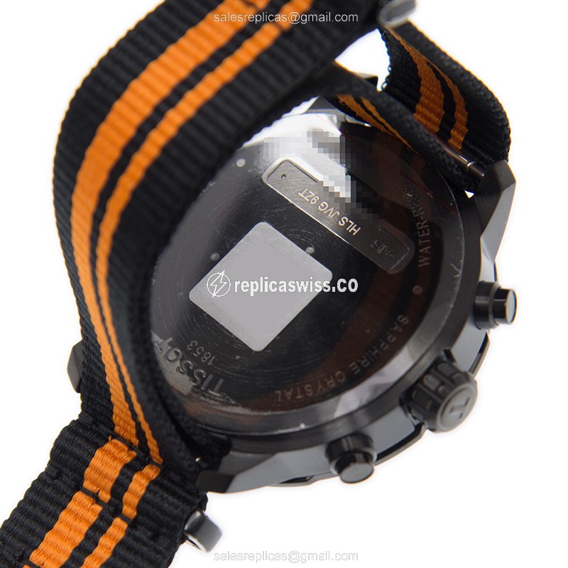 Tissot T-SPORT Quartz - Black Dial - Canvas Strap - Buckle Clasp - Steel Case - View 3