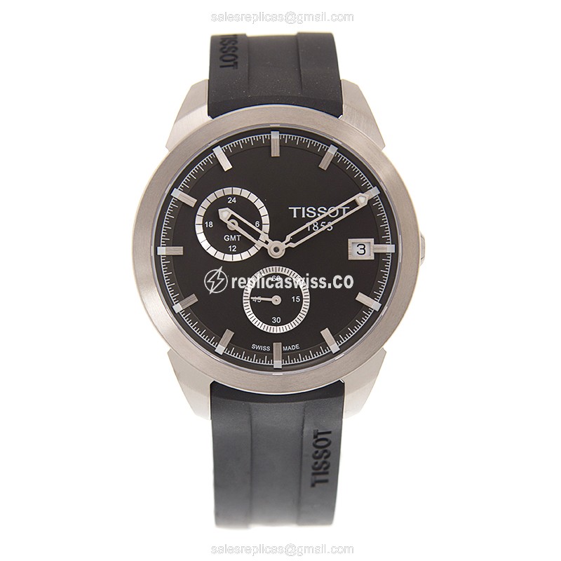 Rolex T-SPORT Quartz - Titanium Case - Black Dial - Black Titanium Strap - View 2