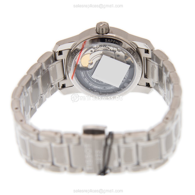 Automatic Tissot T-CLASSIC Titanium - Black Dial, Silver Band, Titanium Clasp - View 4