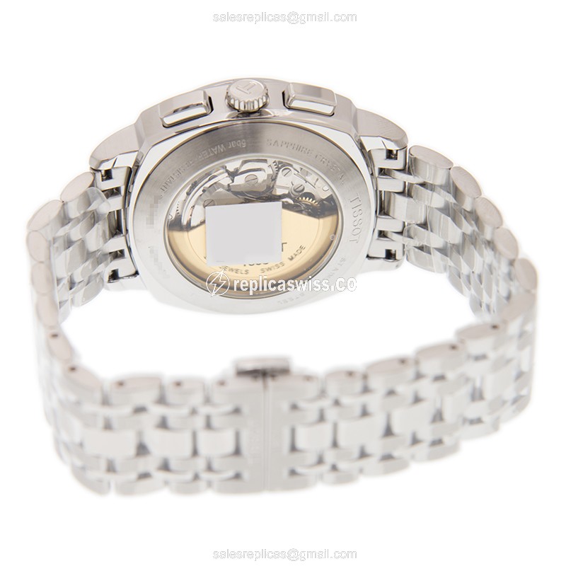 Tissot T-CLASSIC Automatic - Silver Dial - Steel Case & Strap - Clasp - View 4