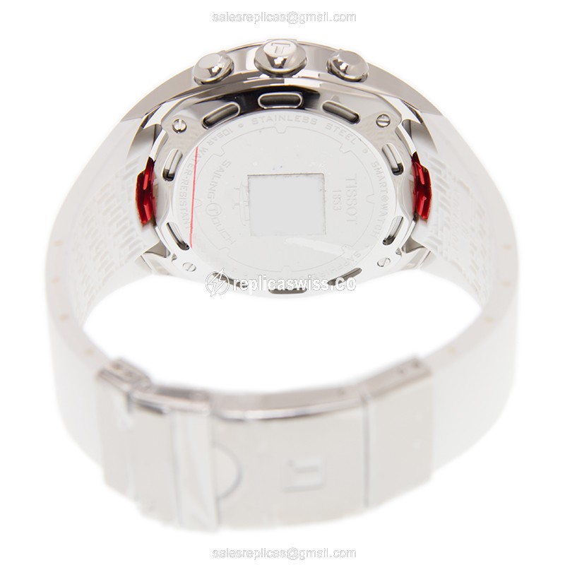 Tissot T056.420.27.011.00 Replica - Quartz - Stainless Steel - White Dial - Rubber Strap - View 4