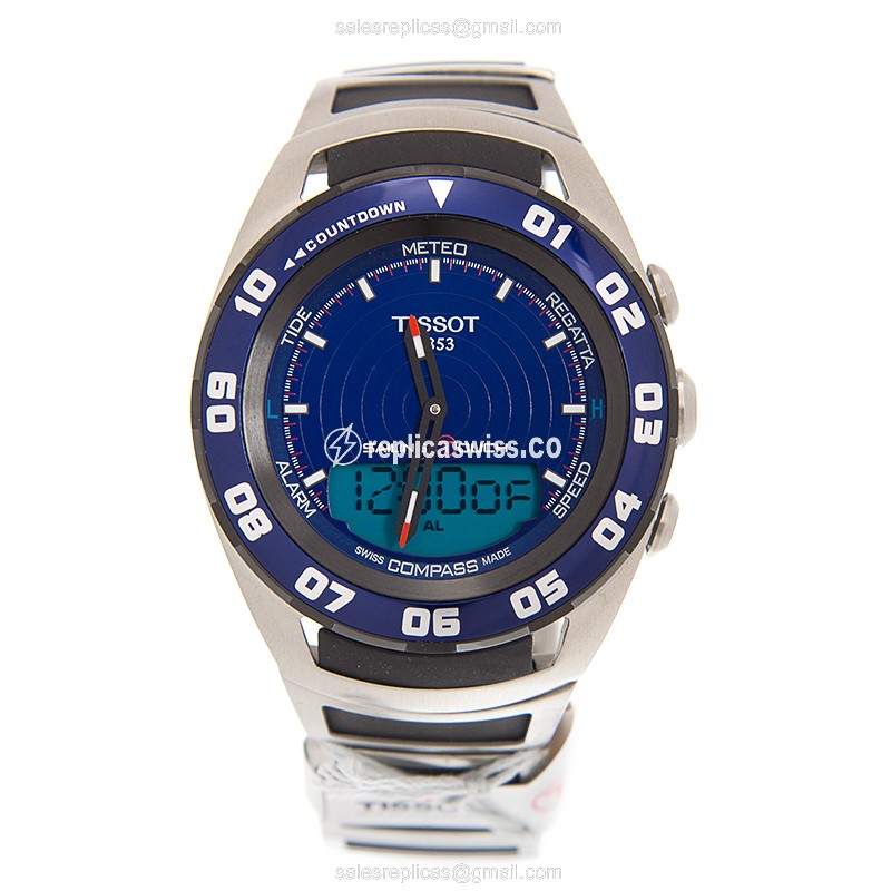 Tissot T056.420.21.041.00 Replica - Quartz - Blue Dial - Steel Case - Silver Band - View 2