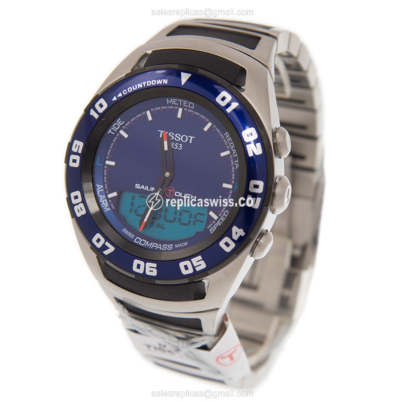Tissot T056.420.21.041.00 Replica - Quartz - Blue Dial - Steel Case - Silver Band - View 3