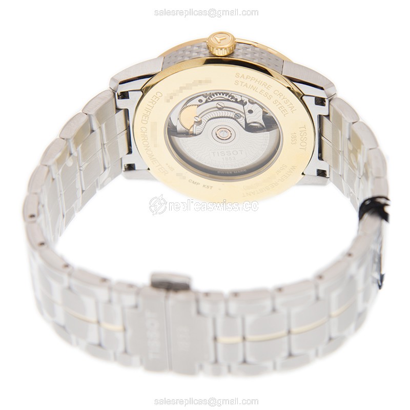 Tissot T086.408.22.036.00 T-CLASSIC Automatic Gold-Plated & Stainless Steel - View 4