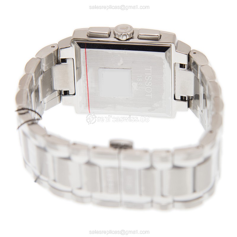Rolex T-TREND Quartz - Black Dial - Steel Case - Silver Band - Clasp - View 4