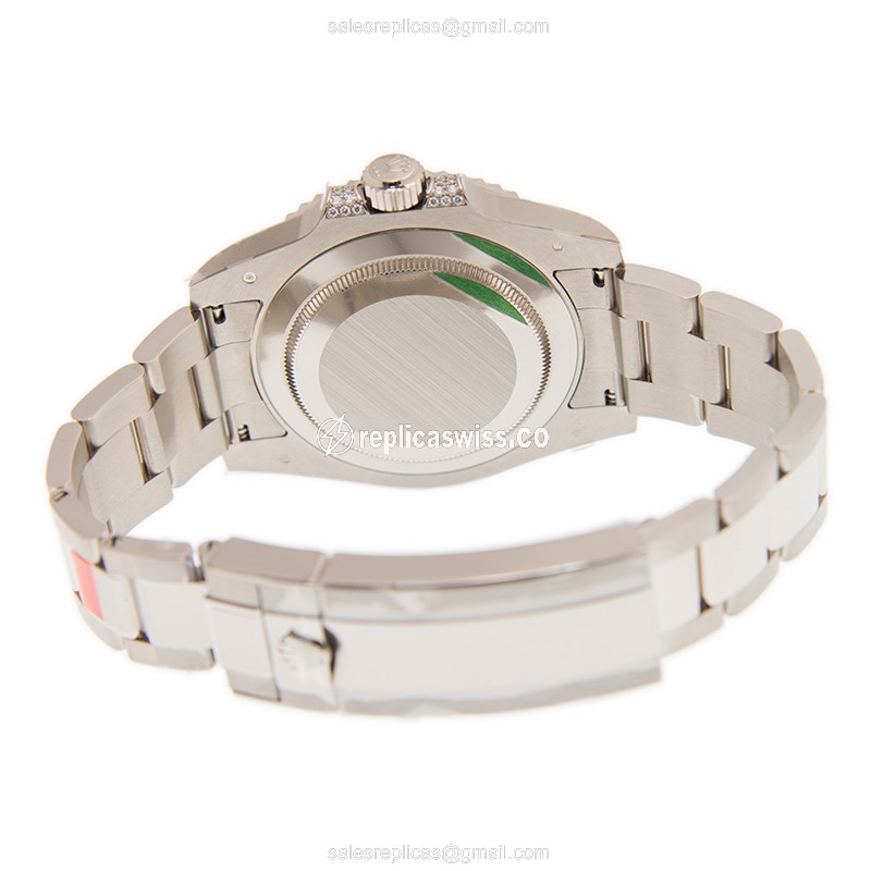 Rolex Submariner Replica - Automatic - 18kt White Gold - Sapphire Case - Silver Dial - View 4