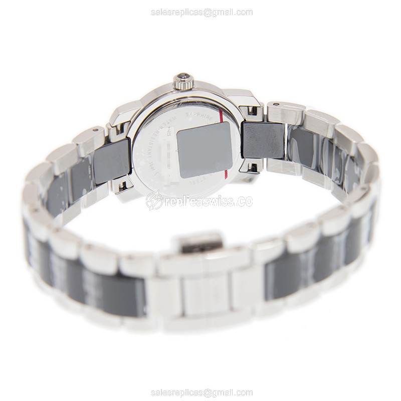 Tissot T-LADY Replica - Quartz - Steel Case - Black - Steel Black Strap - View 4