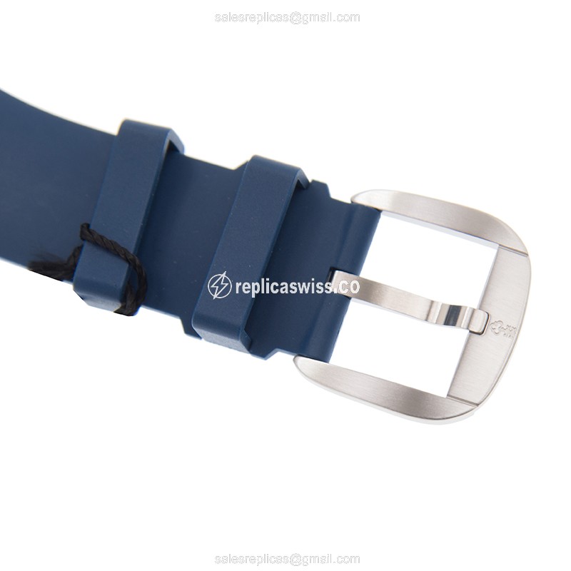 Corum Bubble Replica - Automatic - White Dial - Blue Rubber Strap - Buckle Clasp - View 4