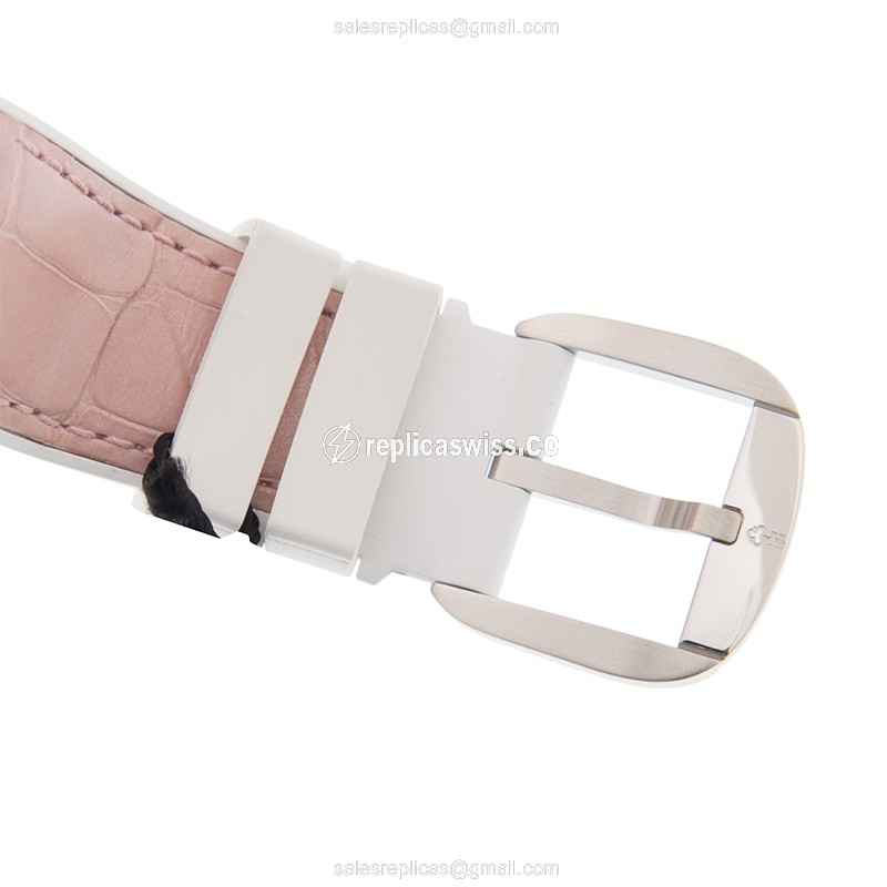 Corum Bubble Replica - Automatic - 18kt Rose Gold - Steel Case - Pink Dial & Alligator Strap - View 4