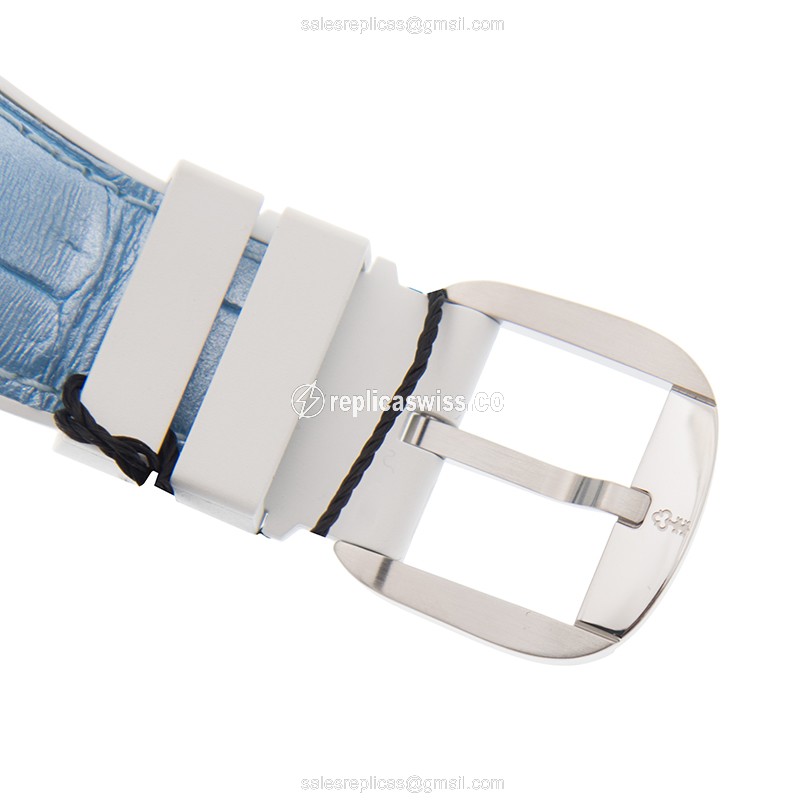 Corum Bubble Replica - Automatic - Blue Dial - Leather Strap - Buckle Clasp - View 4
