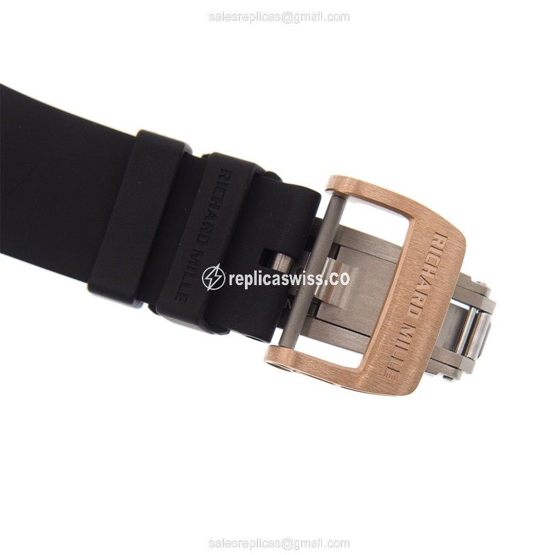 Richard Mille RM11-03-RG-TI - Automatic - 18kt Rose Gold - Black Dial - Rubber Strap - View 4