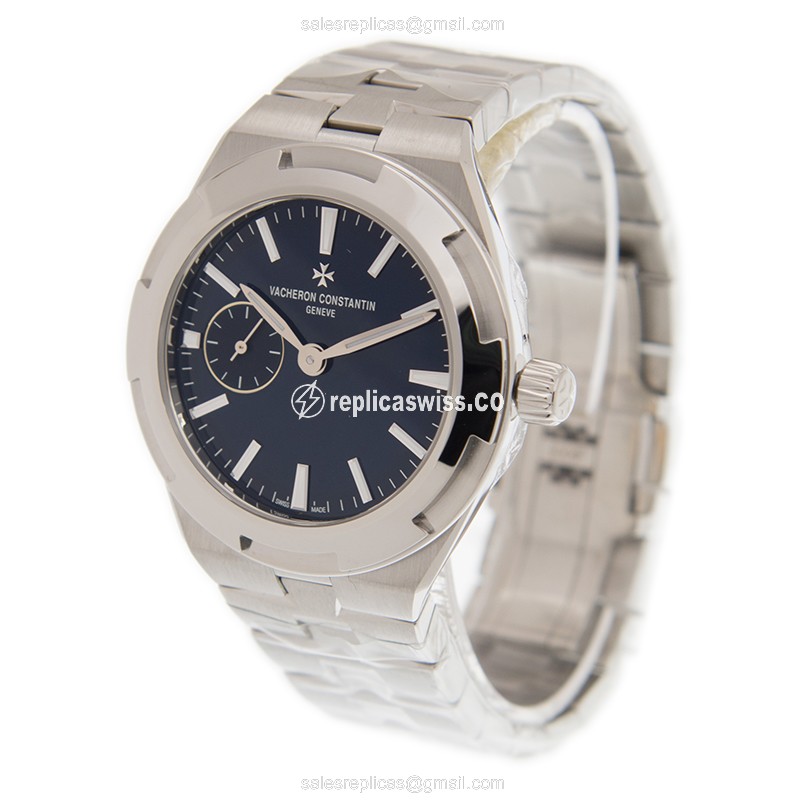 Vacheron Constantin 2300V/100A-B170 OVERSEAS Automatic - Blue Dial - Steel Case - Silver Steel Strap - View 3