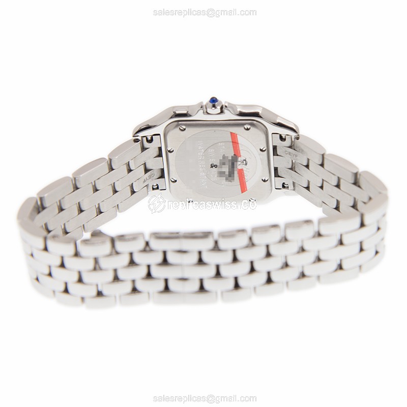 Cartier W4PN0008 PANTHeRE - Quartz - White Dial - Steel Case - Silver Clasp - View 4