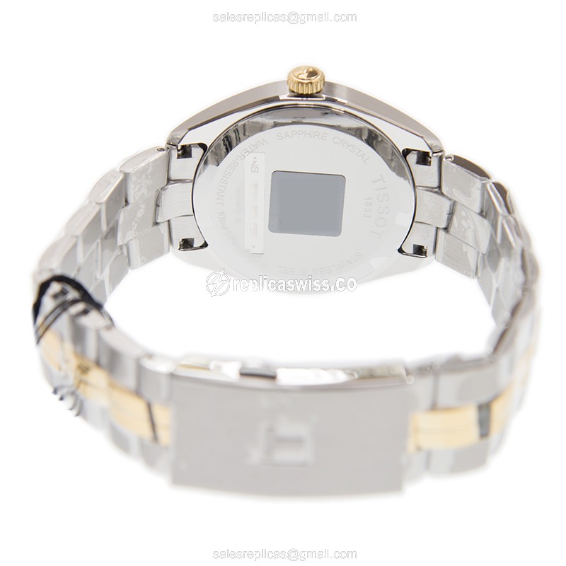 Tissot T-CLASSIC Replica - Automatic - Gold-Plated - White Dial - Gold PVD Strap - View 4