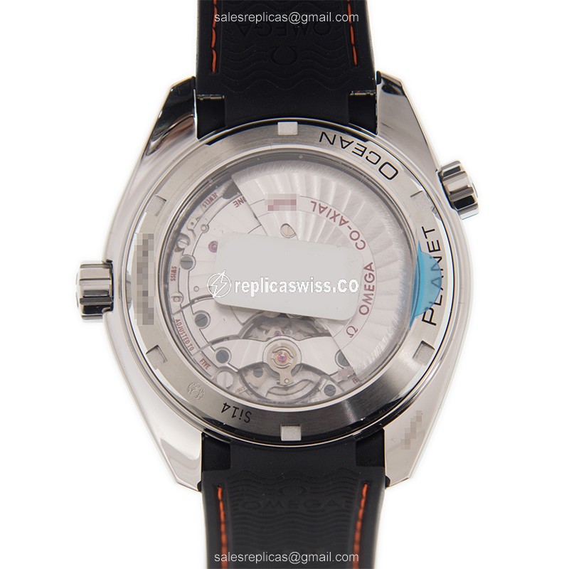 Omega Seamaster 232.32.44.22.01.002 Replica - Automatic - Black Dial - Steel Case - Rubber Strap - View 3