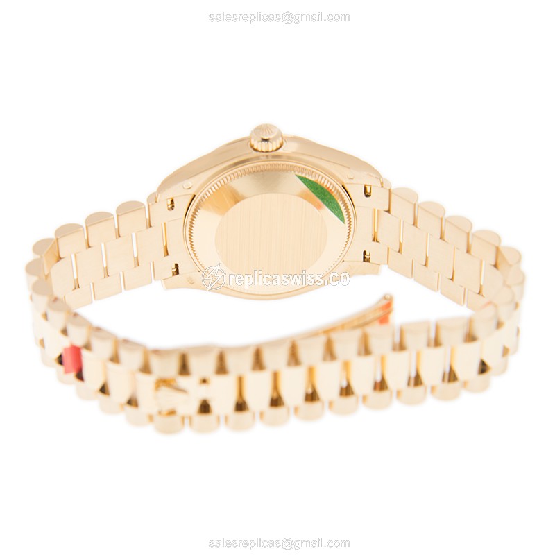 Rolex Datejust Replica - Automatic - Green Dial - Gold Clasp - View 4