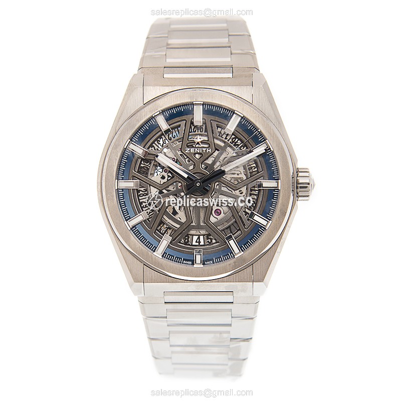 Zenith DEFY Replica - Automatic - Titanium - Silver Dial - View 2