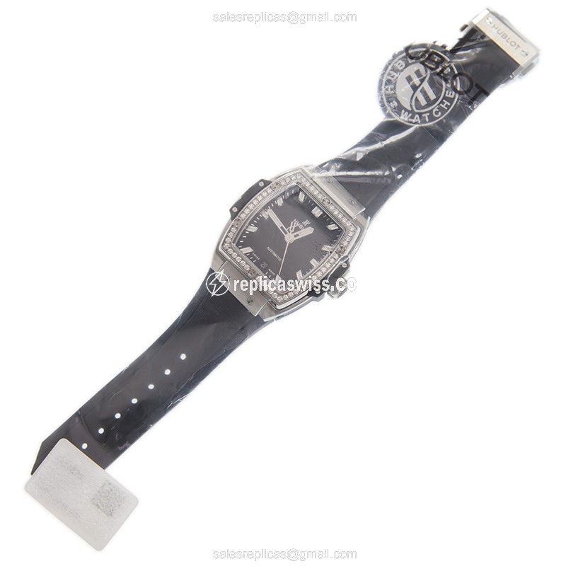 Hublot Spirit of Big Bang Replica - Automatic - Titanium Case - Black Dial - Rubber Strap - View 2
