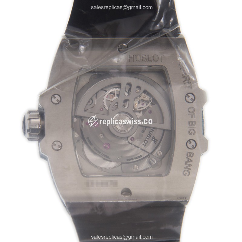 Hublot Spirit of Big Bang Replica - Automatic - Titanium Case - Black Dial - Rubber Strap - View 3