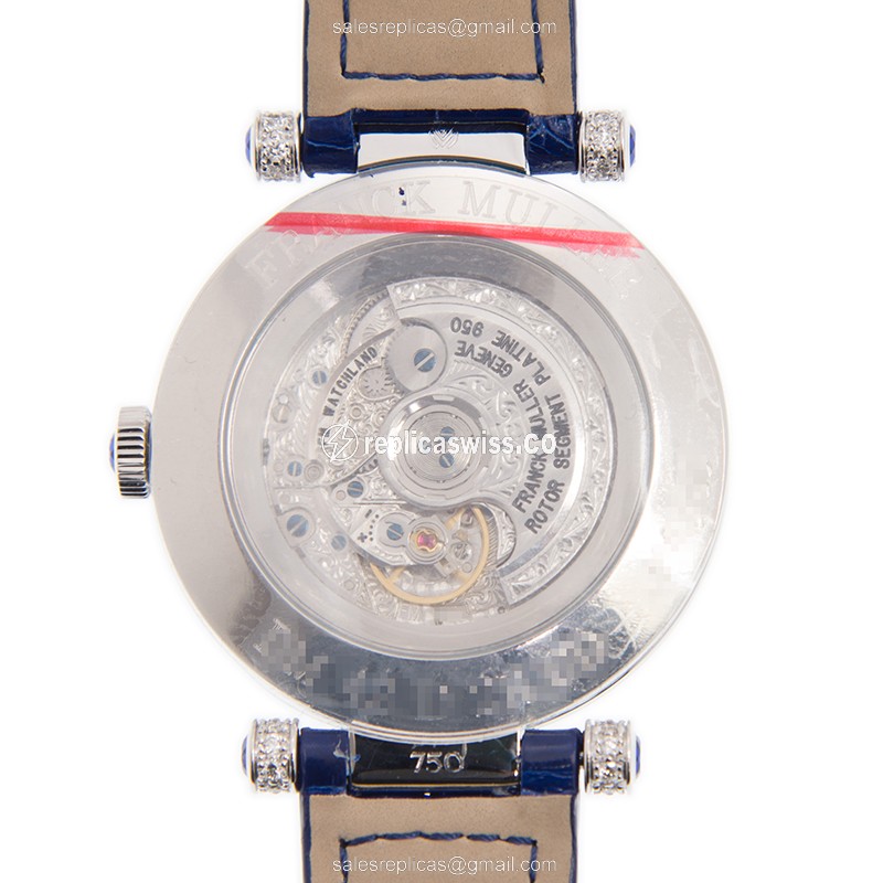 Franck Muller DM 42 D 2R CD (OG) - BLUE DOUBLE MYSTERY Automatic 18kt White Gold & Diamond - View 3