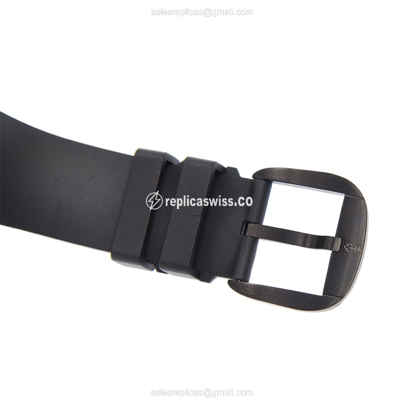 Corum Bubble Quartz Replica - Steel Case - Black - Rubber Strap - Buckle Clasp - View 4