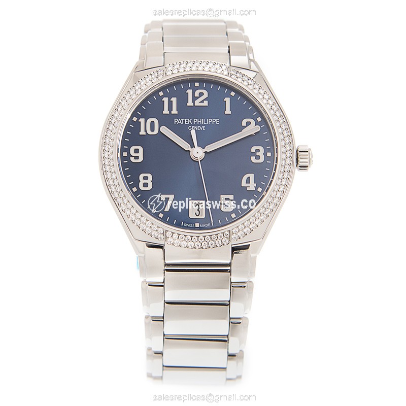 Patek Philippe TWENTY-4 Replica - Automatic - Blue Dial - Steel Case & Strap - View 2