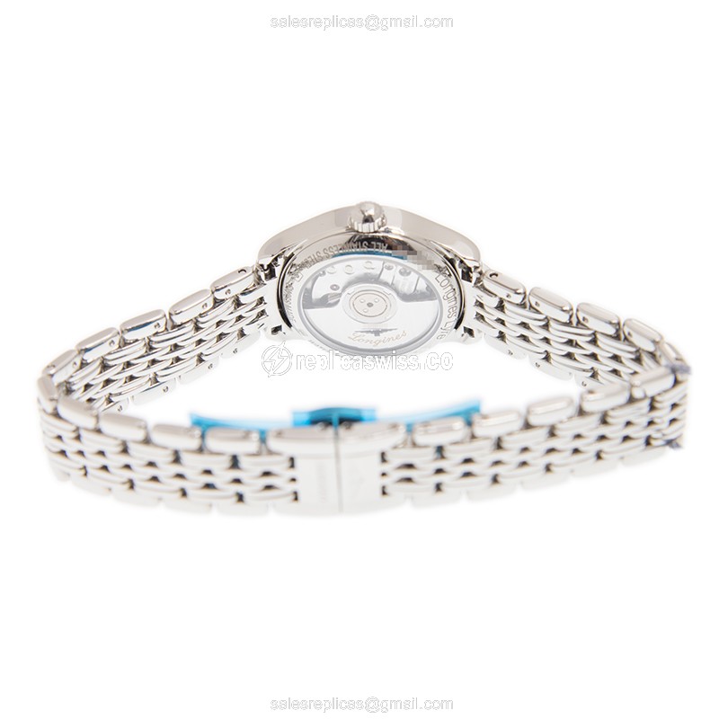 Longines Lyre Replica - Automatic - Steel Case - Blue Dial, Silver Clasp - View 4