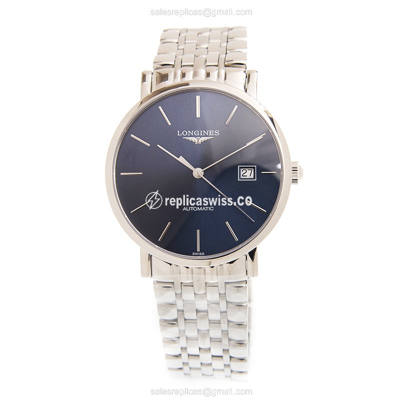 Rolex L4.910.4.92.6 Replica - Automatic - Blue Dial on Steel | Silver Clasp - View 2