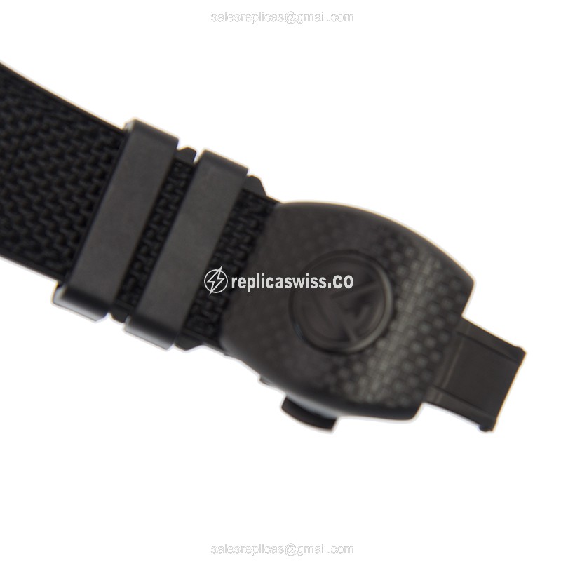 Franck Muller V45SCDTBLACKPXL Automatic - Steel Case, Black Dial, Buckle Clasp, Black Alligator Strap - View 4