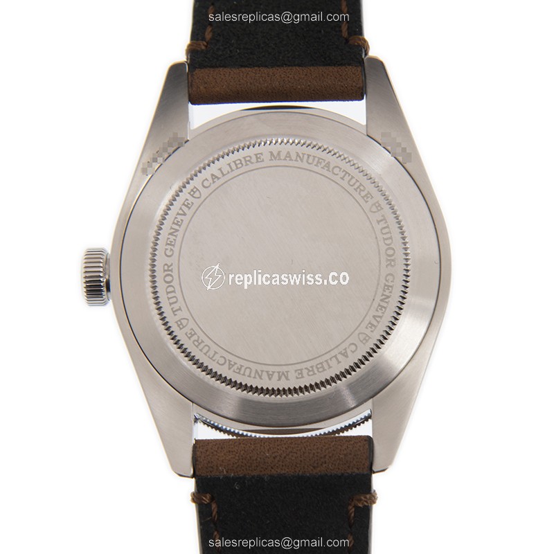 Tudor Black Bay 1958 Replica - Automatic - Steel Case - Black Dial - Brown Leather Strap - View 3
